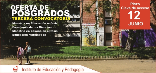 Tercera convocatoria posgrados