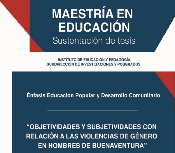Sustentaci&oacute;n Maestr&iacute;a en Educaci&oacute;n