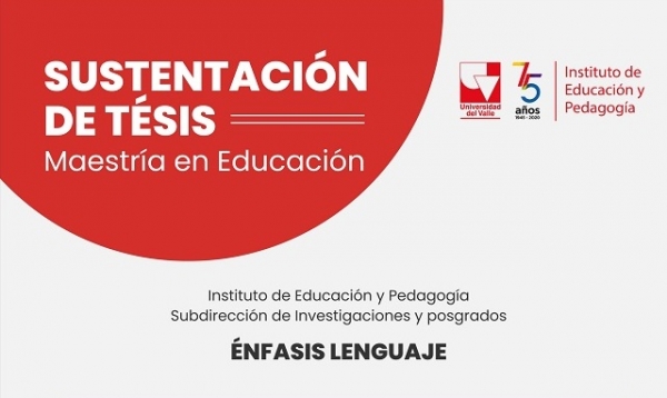 Sustentaci&oacute;n de tesis de maestr&iacute;a