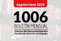 Bolet&iacute;n 1006 - septiembre 2025 / CENDOPU