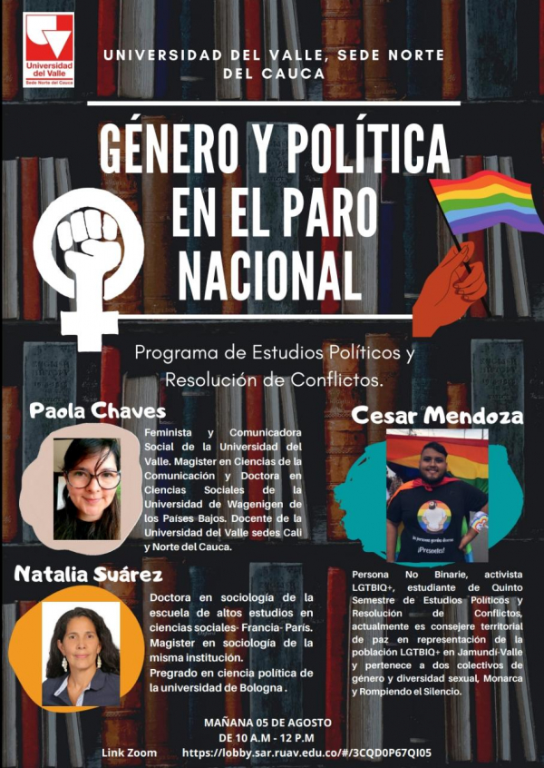 G&eacute;nero, pol&iacute;tica y paro nacional
